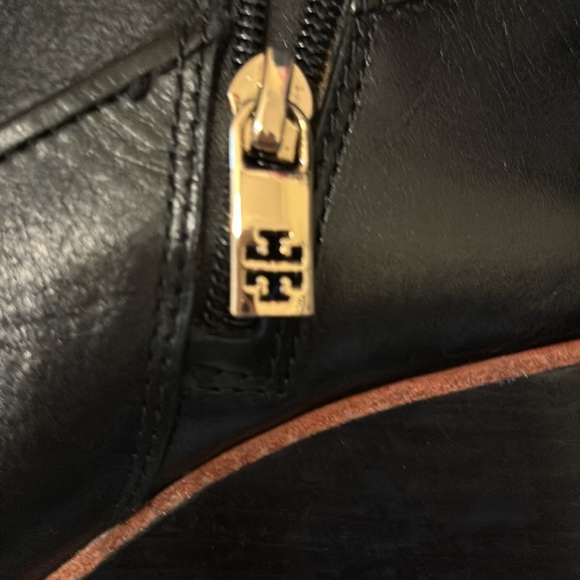 Tory Burch Black wedge booties size 6 - Picture 4 of 5